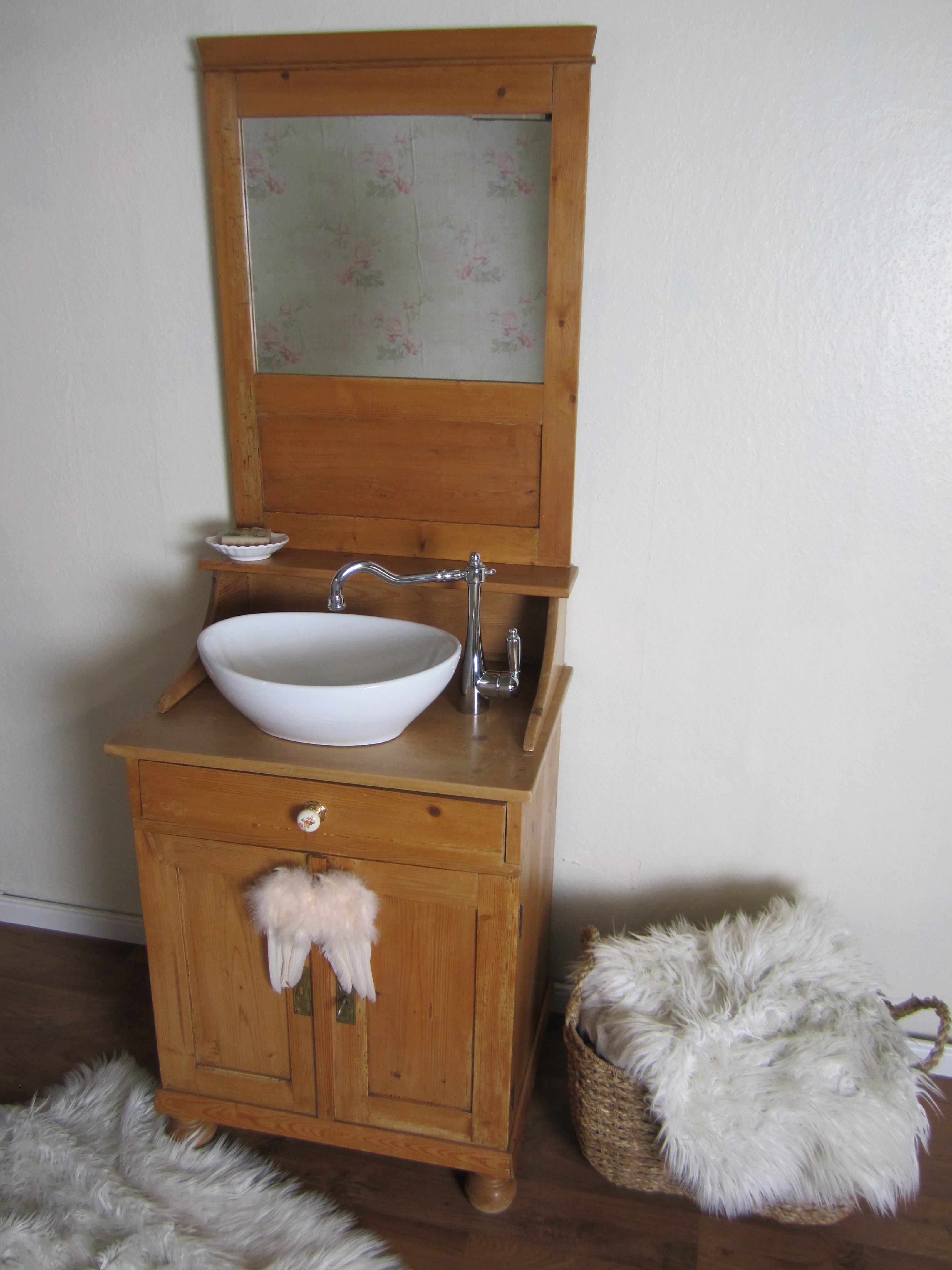 Großer Waschtisch Viel Stauraum Sanctzary / Waschtisch Claire aus Teak